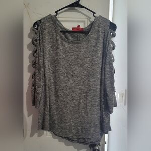 Jennifer Lopez Gray Comfy Long Sleeve